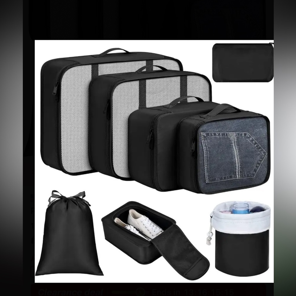 8pcs Travel Packing Cube Set
